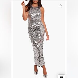 Brielle Pailette Sequin Midi Dress